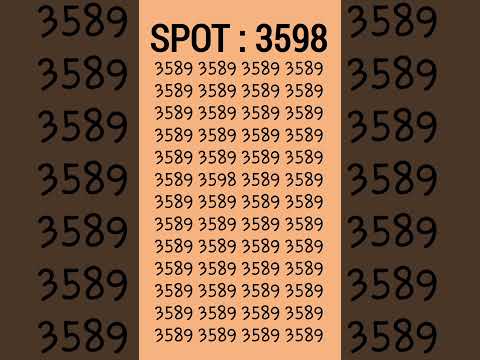 Can you find 3598 in 5 seconds? #iq #iqtest #shorts #short