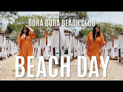 TRAVEL VLOG DAY 4: BEACH DAY AT BORA BORA BEACH CLUB (Rosario Islands) | COLOMBIA TRAVEL SERIES
