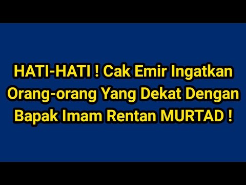 NASEHAT PEMANTAPAN CAK EMIR TERBARU - GENERASI PENERUS LDII