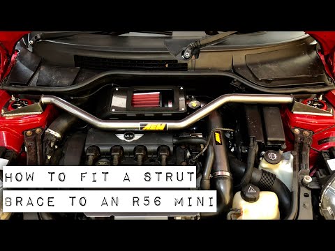 Mini R56 R55 How to fit a strut brace 2007-2014