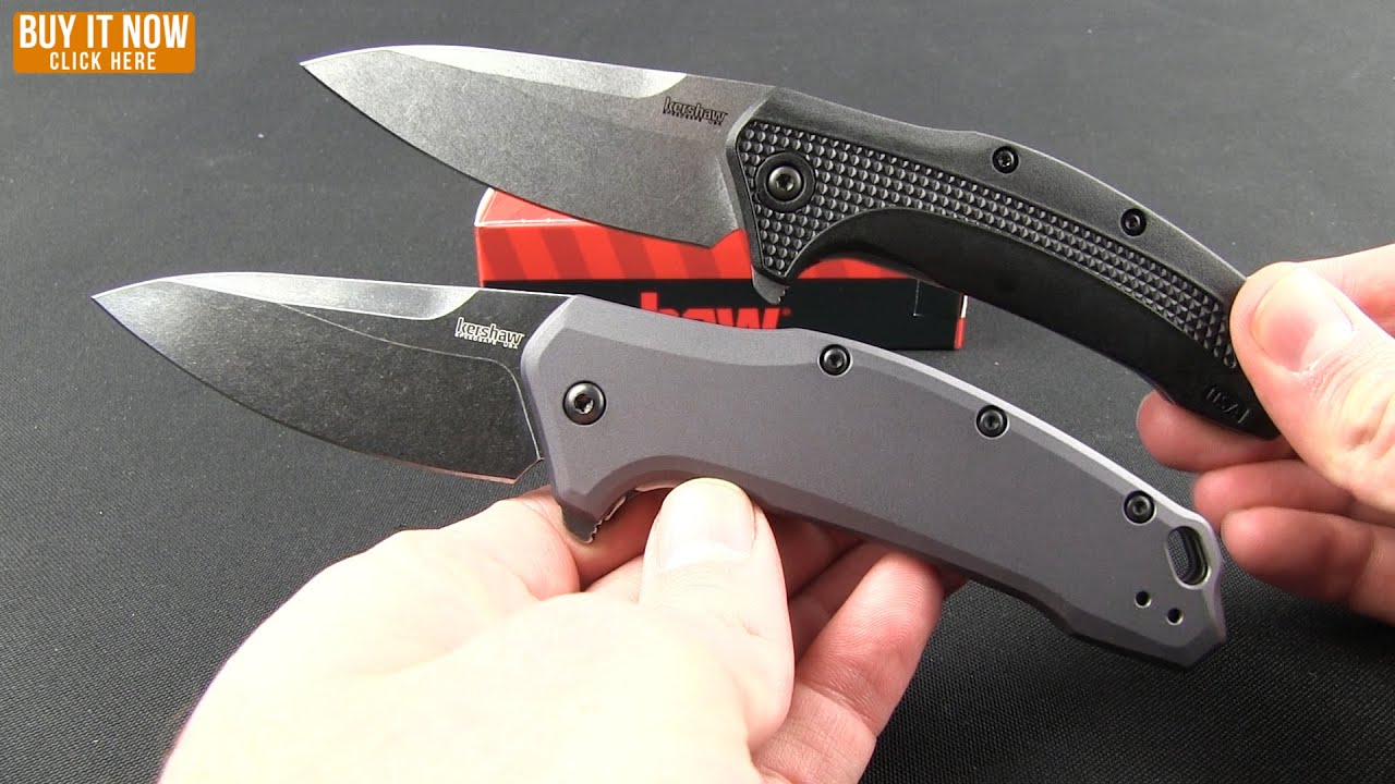 Kershaw Link Tanto Knife Black GFN (3.25" Stonewash) 1776T