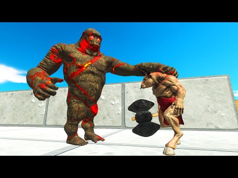 LAVA GORO DEATH RUN | ANIMAL REVOLT BATTLE SIMULATOR