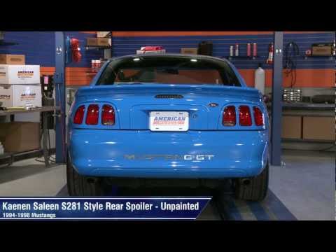 Mustang Kaenen Saleen S281 Style Rear Spoiler - Unpainted (94-98 All) Review
