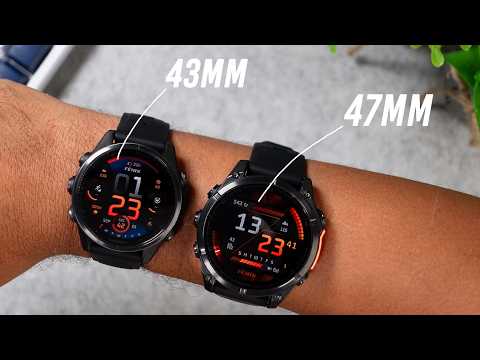 Garmin Fenix ​​8 - Size comparison 43mm vs. 47mm on the wrist!
