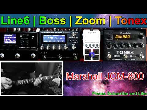 Line6 HX Stomp | Boss GT-1000 Core | Zoom MS-50G+ (Plus) | Tonex AmpliTube | Marshall Tone | Part 3