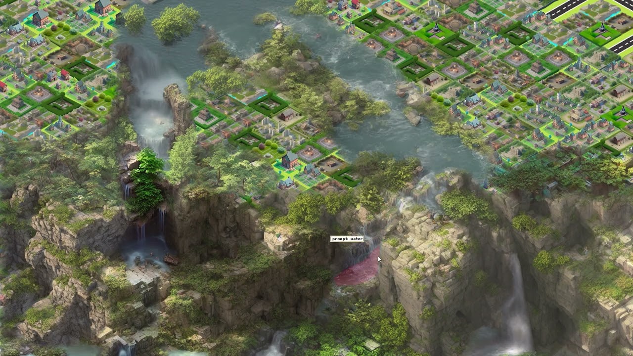 Pygame Customizable Isometric Map With Stable Diffusion + Animation