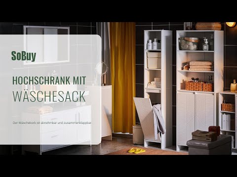 Hochschrank BZR158-W Weiß - Holzwerkstoff - 30 x 170 x 30 cm