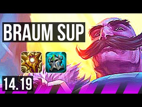 BRAUM & Ashe vs TAHM KENCH & Swain (SUP) | 2/4/23 | EUW Grandmaster | 14.19