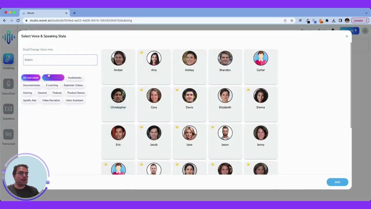 Online AI Voice dubber I Best Text to Speech AI Generator I Wavel AI
