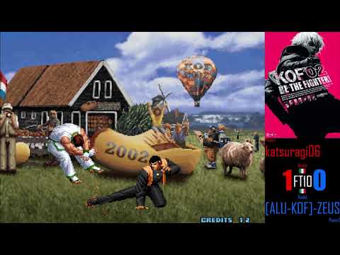 King of Fighters 2002 - katsuragi06 [Robert/Ramon/Choi] vs [ALU-KOF]-ZEUS [Vice/Kim/Athena] (FT10)