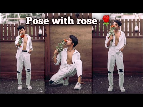 Pose with rose 🌹 | sad pose photoshoot | Trending photoshoot hashtags on instagram