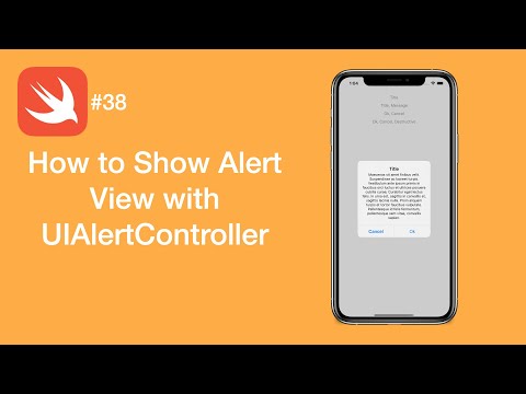 How to Show Alert View with UIAlertController - Swift #38 - iOS Programming