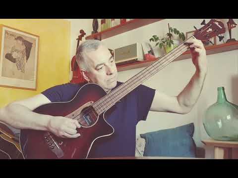 Bajo  acústico Ibanez AEGB24E-MHS  (original song by Juanjo Puertas)