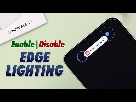 How to Turn ON or OFF Edge Lighting on Samsung Galaxy A56 5G!