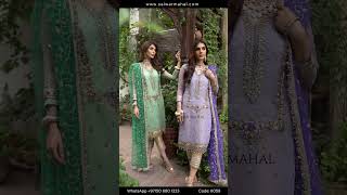 Turquoise Hand Embroidered Readymade Suit - Video 5