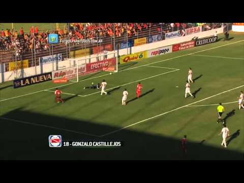 Gol Castillejos. Boca Unidos 0 - Argentinos 4. B Nacional. Fecha 12. FPT.