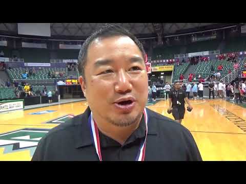 Championship Post Game Punahou Coach Darren Matsuda