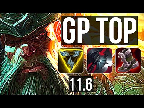 GANGPLANK vs POPPY (TOP) | 1300+ games, 6 solo kills, 1.6M mastery | BR Diamond | v11.6