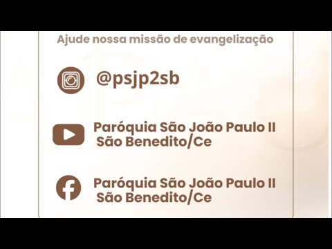 Transmissão ao vivo de Paróquia São João Paulo II - São Benedito CE
