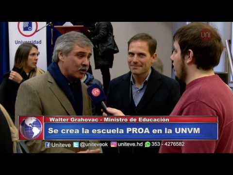 INAUGURACIÓN PROA - Luis Negretti - min Educ. Walter Grahovac - Int. Martín Gill