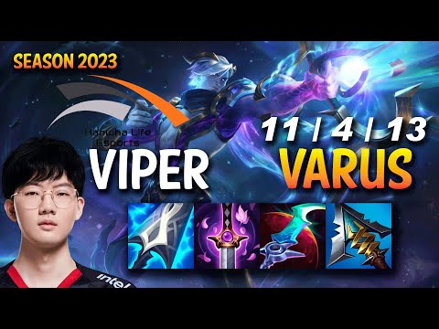 HLE Viper VARUS vs SAMIRA ADC - KR Ranked