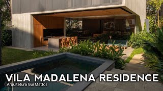 Vila Madalena Residence: A Harmonious Blend of Concrete and Wood in an Irregular Landscape