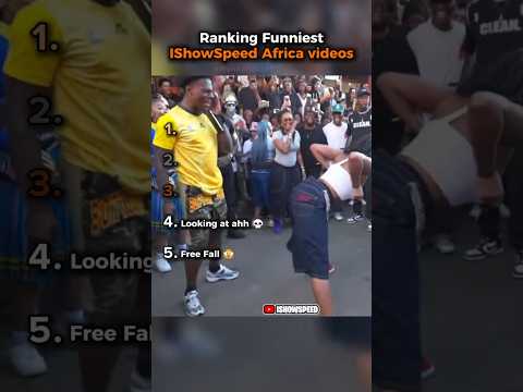 RANKING TOP 5 FUNNIEST ISHOWSPEED AFRICA VIDEOS 🌍🇵🇹 #shorts #ishowspeed #africa
