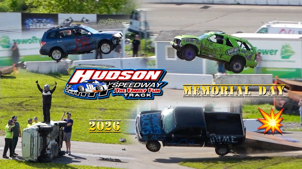 Jumpin' Cars at Hudson Speedway: Memorial Day Mayhem Stunt Show