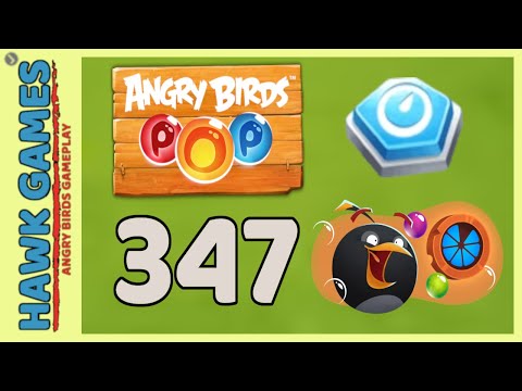 Angry Birds Stella POP Bubble Shooter Level 347 - Walkthrough, No Boosters