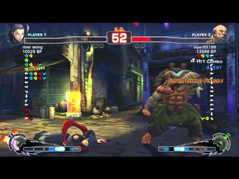 viperRX188 [Gouken] vs river wong [Rose] SSF4 Japanese Online Ranked Matches - TRUE-HD