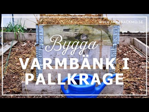 Varmbänk i pallkragar - bygga