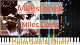 🎹Solo &amp; Chord, Milestones, Miles Davis, Synthesia Piano