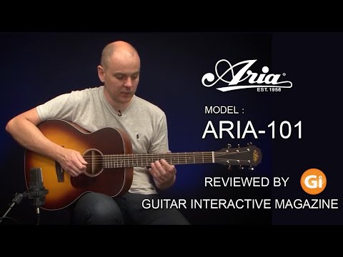 Aria ARIA-111-MTTS Vintage 100 Dreadnought, Matte Tobacco, Spruce Top, New, Free Shipping image 5