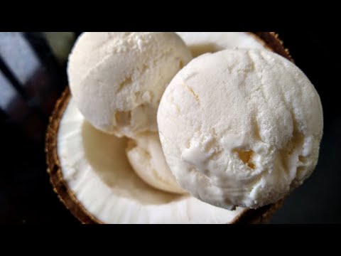 Tender Coconut Ice Cream Recipe in Tamil | No Ice Cream Maker | Coconut Ice Cream