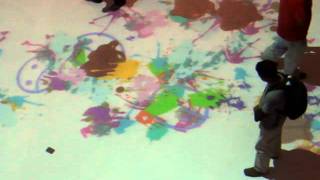 Interactive Floor Installation in Kuwait - Graffiti Theme