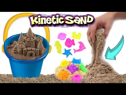 KINETIC BEACH SAND!! How To Make Kinetic Sand Sculptures | DIY Kinetic Sand Castle Kids Toy!! Video