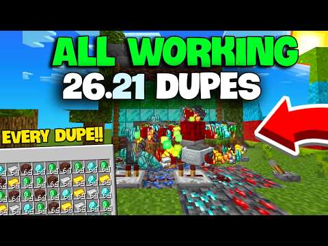 EVERY NEW Minecraft Bedrock Infinite Item Dupe Glitches (Working 2026)