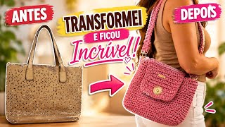 RECICLAGEM DE BOLSA VELHA - TRANSFORMAÇÃO 