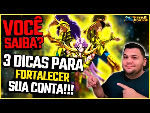 VOCÊ SABIA???  3 DICAS PARA FORTALECER SUA CONTA ! UP ATRIBUTOS // SAINT SEIYA AWAKENING