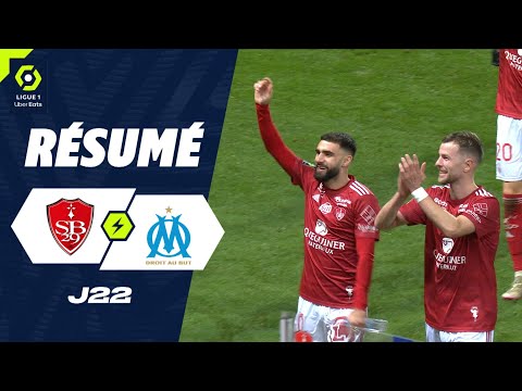 Resumen de Stade Brestois vs Olympique Marseille Matchday 22