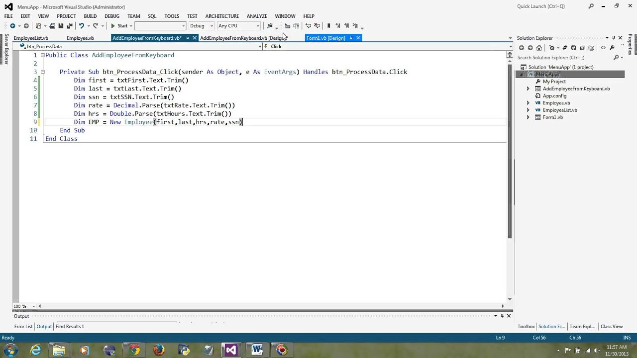 Multiple Forms in Windows Application VB NET Version