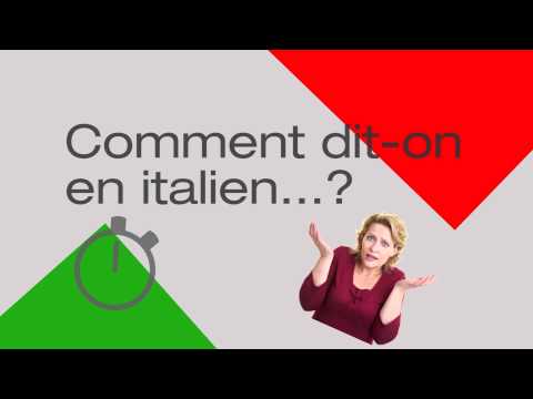 Apprendre l'italien - Comment dit-on en italien : Je ne le sais pas.