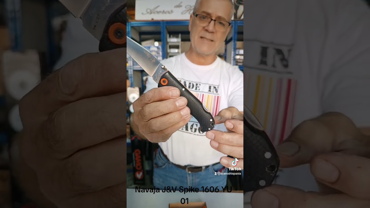 POCKETKNIFE J&V SPIKE YUTE BLACK