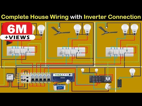 Complete House Wiring with inverter connection for all Room | House Wiring  | Electrical Technician