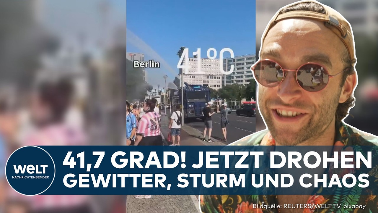 DEUTSCHLAND: Hitzerekord gebrochen! Heftige Unwetter folgen nach Klima-Schock!
