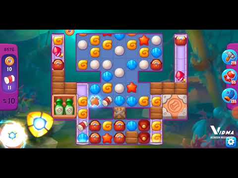 Fishdom. 8576 super hard level no boosters and diamonds. 19 moves