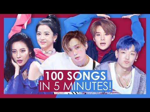 My TOP 100 K-pop Songs of 2018 in 5 MINUTES!