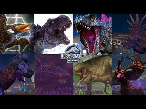 Every Bosses In Jurassic World: The Game