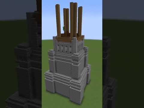 T4Treetan - Building a Clock Tower in Minecraft Timelapse #shorts #minecraft #builds