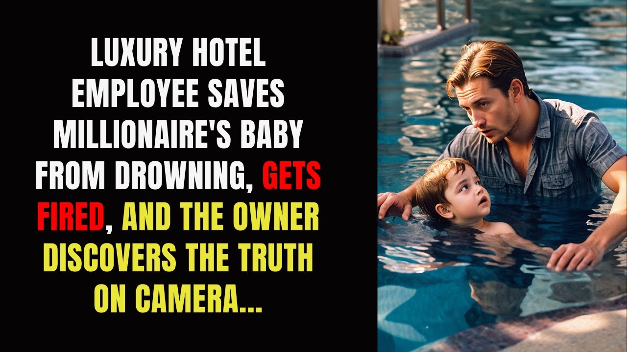 Hotel Employee Saves Millionaire's Baby from Drowning, Gets Fired, and the Owner Discovers the Truth